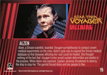 2015 Rittenhouse Star Trek: Voyager: Heroes and Villains #15 Alzen Back