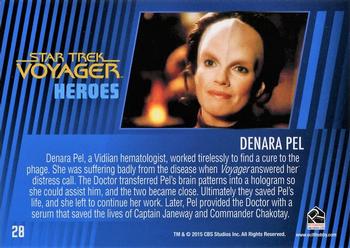 2015 Rittenhouse Star Trek: Voyager: Heroes and Villains #28 Denara Pel Back