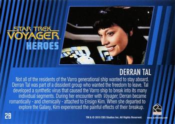 2015 Rittenhouse Star Trek: Voyager: Heroes and Villains #29 Derran Tal Back
