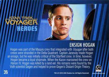 2015 Rittenhouse Star Trek: Voyager: Heroes and Villains #35 Ensign Hogan Back