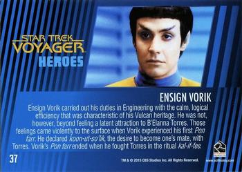 2015 Rittenhouse Star Trek: Voyager: Heroes and Villains #37 Ensign Vorik Back
