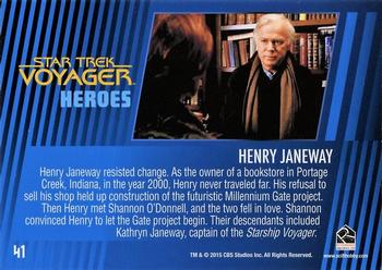 2015 Rittenhouse Star Trek: Voyager: Heroes and Villains #41 Henry Janeway Back