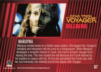 2015 Rittenhouse Star Trek: Voyager: Heroes and Villains #67 Marayna Back