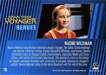 2015 Rittenhouse Star Trek: Voyager: Heroes and Villains #70 Naomi Wildman Back