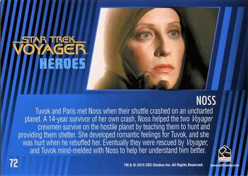 2015 Rittenhouse Star Trek: Voyager: Heroes and Villains #72 Noss Back