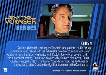 2015 Rittenhouse Star Trek: Voyager: Heroes and Villains #79 Quinn Back