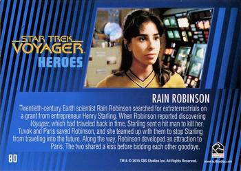2015 Rittenhouse Star Trek: Voyager: Heroes and Villains #80 Rain Robinson Back