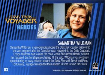 2015 Rittenhouse Star Trek: Voyager: Heroes and Villains #83 Samantha Wildman Back