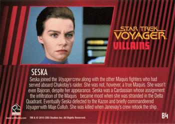 2015 Rittenhouse Star Trek: Voyager: Heroes and Villains #84 Seska Back