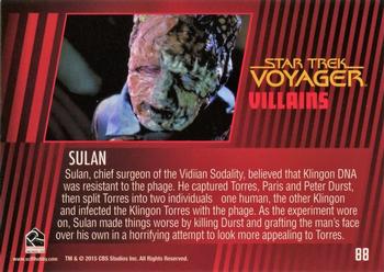 2015 Rittenhouse Star Trek: Voyager: Heroes and Villains #88 Sulan Back