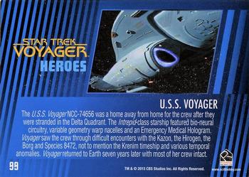 2015 Rittenhouse Star Trek: Voyager: Heroes and Villains #99 U.S.S. Voyager Back