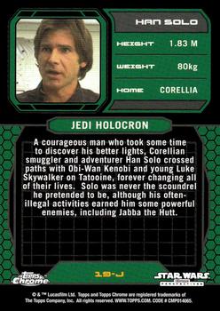 2015 Topps Chrome Star Wars Perspectives Jedi vs. Sith #19-J Han Solo Back