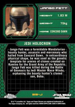 2015 Topps Chrome Star Wars Perspectives Jedi vs. Sith #33-J Jango Fett Back