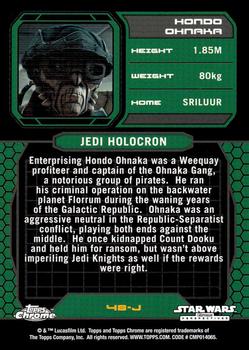 2015 Topps Chrome Star Wars Perspectives Jedi vs. Sith #48-J Hondo Ohnaka Back