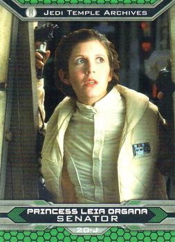 2015 Topps Chrome Star Wars Perspectives Jedi vs. Sith #20-J Princess Leia Front