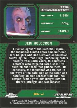 2015 Topps Chrome Star Wars Perspectives Jedi vs. Sith #31-J The Inquisitor Back