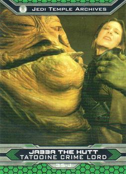 2015 Topps Chrome Star Wars Perspectives Jedi vs. Sith #35-J Jabba the Hutt Front