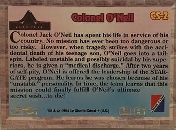 1994 Collect-A-Card Stargate - Characters #CS-2 Colonel O’Neil Back