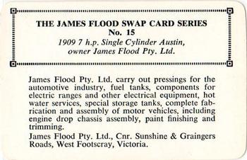 1968 James Flood Swap (Australia) #15 1909 7h.p. Single Cylinder Austin Back
