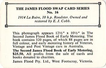 1968 James Flood Swap (Australia) #16 1914 La Buire, 10 h.p. Roadster Back