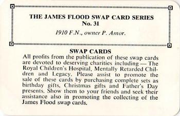 1968 James Flood Swap (Australia) #31 1910 F.N. Back