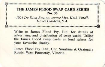 1968 James Flood Swap (Australia) #33 1904 De Dion Bouton Back