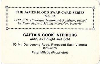 1968 James Flood Swap (Australia) #36 1912 F.N. (Fabrique Nationale) Roadster Back