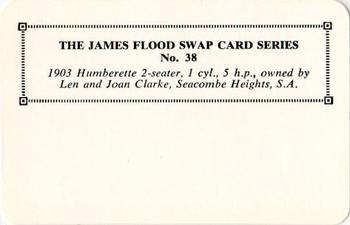 1968 James Flood Swap (Australia) #38 1903 Humberette 2-Seater, 1Cyl., 5h.p. Back