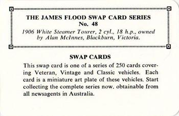 1968 James Flood Swap (Australia) #48 1906 White Steamer Tourer, 2 cyl., 18 h.p. Back