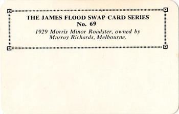 1968 James Flood Swap (Australia) #69 1929 Morris Minor Roadster Back