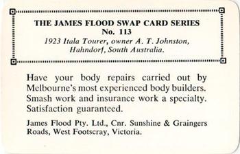1968 James Flood Swap (Australia) #113 1923 Itala Tourer Back