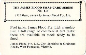 1968 James Flood Swap (Australia) #114 1926 Bean Back