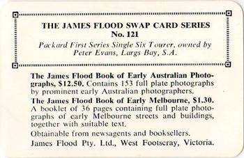 1968 James Flood Swap (Australia) #121 Packard First Series Single Six Tourer Back