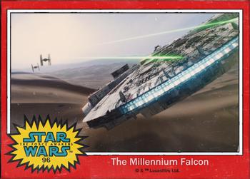 2015 Topps Star Wars Illustrated The Empire Strikes Back - The Force Awakens #96 The Millennium Falcon Front
