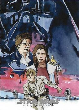 2015 Topps Star Wars Illustrated The Empire Strikes Back - One Sheet Reimagined #MP-9 Doug Cowan Front