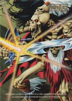 1995 Fleer Skeleton Warriors - PowerBlast #5 Baron Dark Back