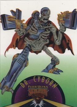 1995 Fleer Skeleton Warriors - Suspended Animation #5 Dr. Cyborn Front