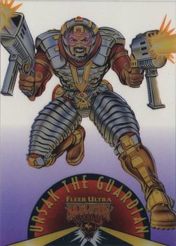 1995 Fleer Skeleton Warriors - Suspended Animation #8 Ursak the Guardian Front