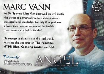 2004 Inkworks Angel Season 5 - Autographs #A38 Marc Vann Back