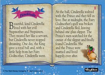 1995 SkyBox Cinderella #1 Once Upon a Time Back