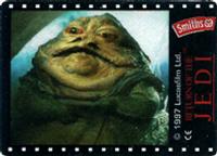 1997 Smiths Crisps Star Wars Movie Shots #34 Jabba the Hutt Back