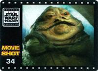 1997 Smiths Crisps Star Wars Movie Shots #34 Jabba the Hutt Front