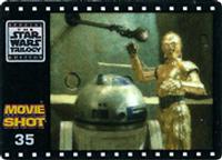 1997 Smiths Crisps Star Wars Movie Shots #35 Droids at the Door Front