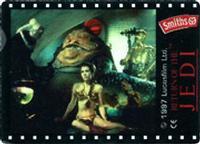 1997 Smiths Crisps Star Wars Movie Shots #39 Jabba the Hutt and Princess Leia Back