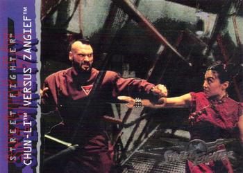 1995 Upper Deck Street Fighter - Special FX #SF 3 Chun-Li versus Zangief Front