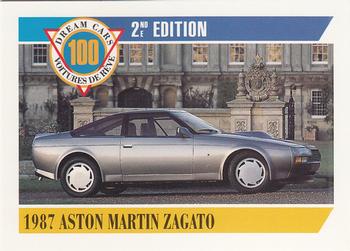 1992 Panini Dream Cars 2nd Edition #6 1987 Aston Martin Zagato Front