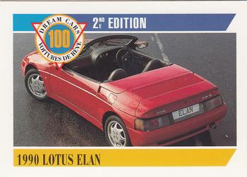 1992 Panini Dream Cars 2nd Edition #11 1990 Lotus Elan Front