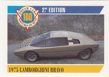 1992 Panini Dream Cars 2nd Edition #21 1975 Lamborghini Bravo Front