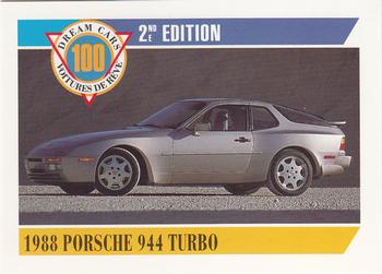 1992 Panini Dream Cars 2nd Edition #23 1988 Porsche 944 Turbo Front