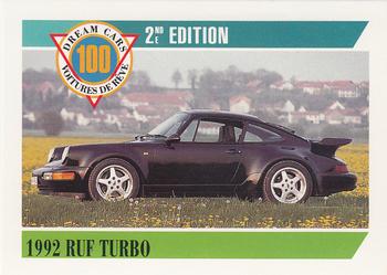 1992 Panini Dream Cars 2nd Edition #37 1992 Ruf Turbo Front